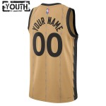 Maillot NBA Toronto Raptors Personnalisable Nike 2023-24 City Edition Or Swingman - Enfant